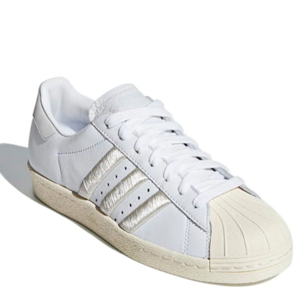 NEW Adidas Originals Superstar White Silver stripes Womens 8 US 40 EUR CG5997